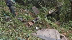 Hallan accidentado helicóptero de la Policía en Antioquia, cuatro tripulantes fallecieron