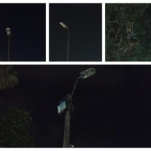 Sin luces en el Parque Central de Villamaría