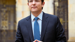 El senador opositor colombiano Miguel Uribe Turbay anuncia su precandidatura presidencial