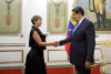 Maduro recibe a la primera  dama de Colombia